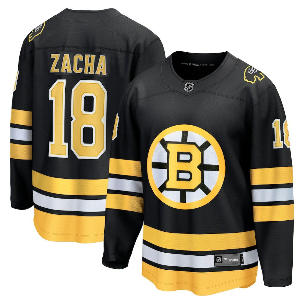 Pavel Zacha Boston Bruins Fanatics Home Breakaway Player Jersey Black