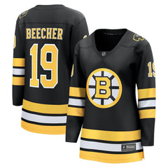 John Beecher Boston Bruins Fanatics Women's Home Breakaway Player Jersey Black