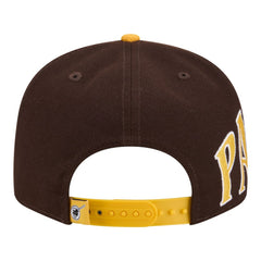 San Diego Padres Stretched Two-Tone 9FIFTY Adjustable Hat Brown/Gold | New Era