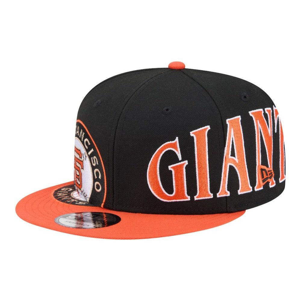 San Francisco Giants Stretched Two-Tone 9FIFTY Adjustable Hat Black/Orange | New Era