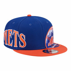 New York Mets Stretched Two-Tone 9FIFTY Adjustable Hat Royal/Orange | New Era