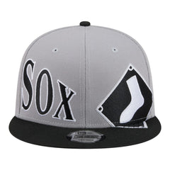 Chicago White Sox Stretched Two-Tone 9FIFTY Adjustable Hat Gray/Black | New Era