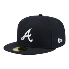 Atlanta Braves City Patch 59FIFTY Fitted Hat Navy | New Era