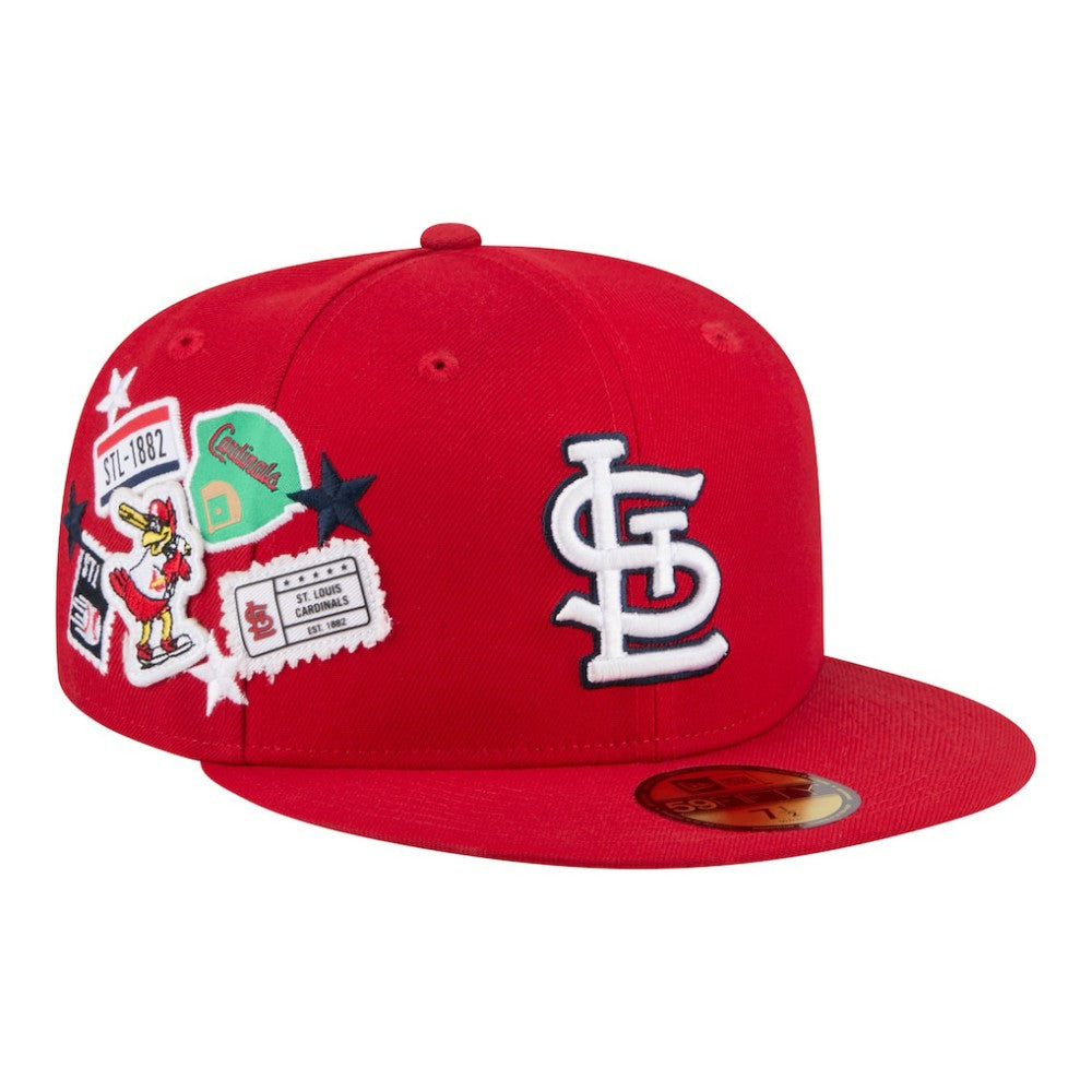 St. Louis Cardinals City Patch 59FIFTY Fitted Hat Red | New Era