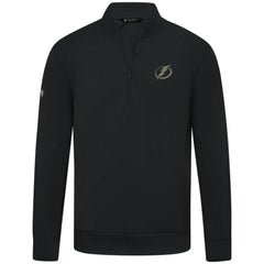 Tampa Bay Lightning Levelwear Copper Upright Quarter-Zip Pullover Black