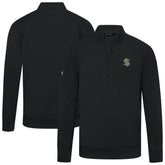 Seattle Kraken Levelwear Copper Upright Quarter-Zip Pullover Black