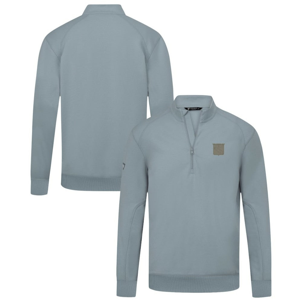 New York Rangers Levelwear Copper Upright Quarter-Zip Pullover Gray