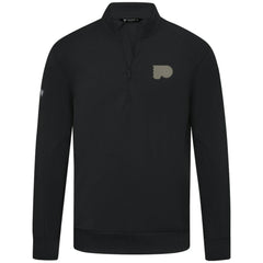 Philadelphia Flyers Levelwear Copper Upright Quarter-Zip Pullover Black