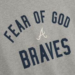 Atlanta Braves Fear of God x MLB 90's Fit T-Shirt Heather Gray