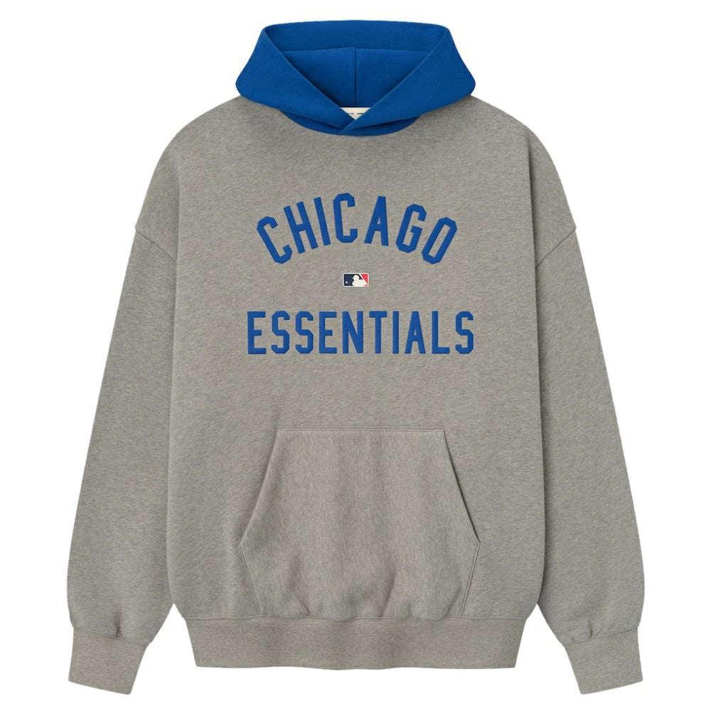 Chicago Cubs Fear of God x MLB Sport Fit Hoodie Warm Heather Gray/Royal