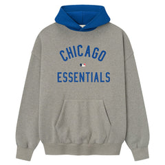 Chicago Cubs Fear of God x MLB Sport Fit Hoodie Warm Heather Gray/Royal