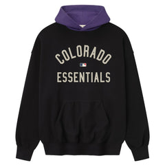 Colorado Rockies Fear of God x MLB Sport Fit Hoodie Heather Black/Purple