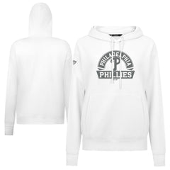 Philadelphia Phillies Levelwear Women's Adorn Banner Arch Hoodie White