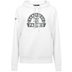 San Diego Padres Levelwear Women's Adorn Banner Arch Hoodie White