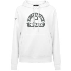 Pittsburgh Pirates Levelwear Women's Adorn Banner Arch Hoodie White