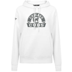 Chicago Cubs Levelwear Women's Adorn Banner Arch Hoodie White