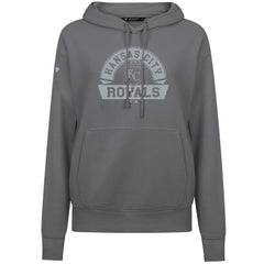 Kansas City Royals Levelwear Women's Adorn Banner Arch Hoodie Stone