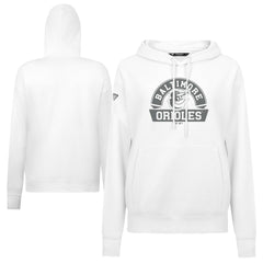Baltimore Orioles Levelwear Women's Adorn Banner Arch Hoodie White