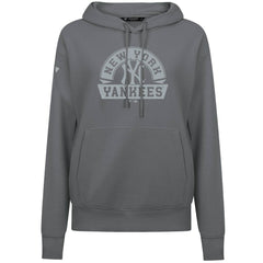 New York Yankees Levelwear Women's Adorn Banner Arch Hoodie Stone