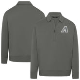Arizona Diamondbacks Levelwear Women's Canmore Chenille Logo Quarter-Zip Top Stone