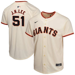 Jung Hoo Lee San Francisco Giants Youth Home Player Game Jersey - Cream