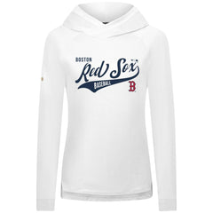 Boston Red Sox Levelwear Women's Slender Glide Raglan Hoodie White