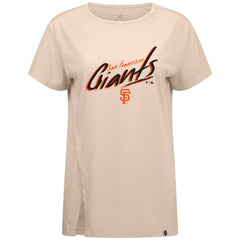 San Francisco Giants Levelwear Women's Influx Sizzle T-Shirt Khaki