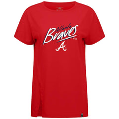 Atlanta Braves Levelwear Women's Influx Sizzle T-Shirt Red