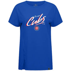 Chicago Cubs Levelwear Women's Influx Sizzle T-Shirt Royal
