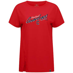 Cleveland Guardians Levelwear Women's Influx Sizzle T-Shirt Red