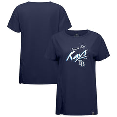 Tampa Bay Rays Levelwear Women's Influx Sizzle T-Shirt Navy