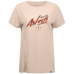 Houston Astros Levelwear Women's Influx Sizzle T-Shirt Khaki