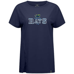 Tampa Bay Rays Levelwear Women's Influx Journey T-Shirt Navy