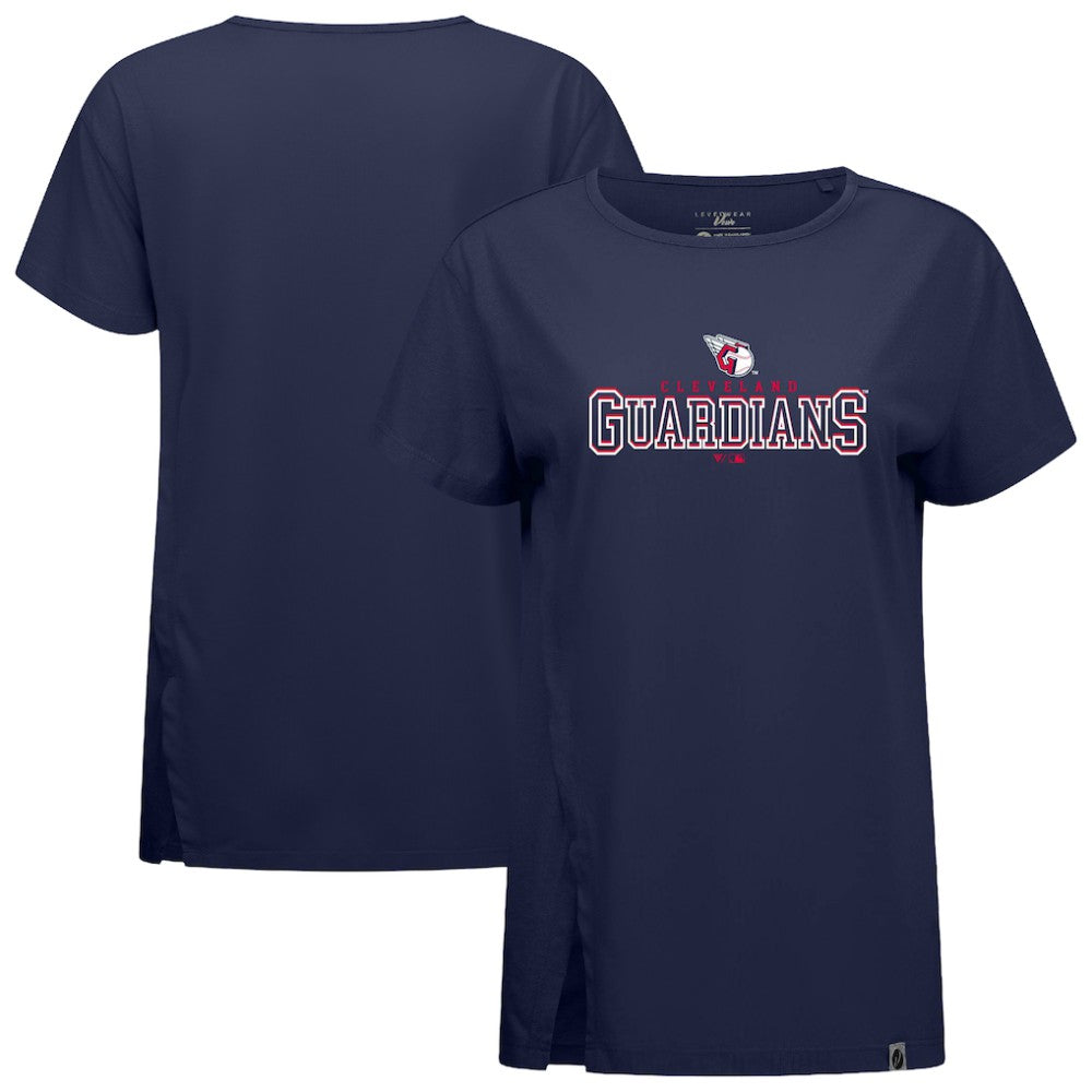 Cleveland Guardians Levelwear Women's Influx Journey T-Shirt Navy