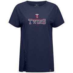 Minnesota Twins Levelwear Women's Influx Journey T-Shirt Navy