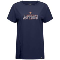 Houston Astros Levelwear Women's Influx Journey T-Shirt Navy