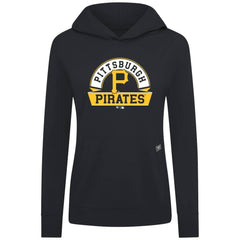 Pittsburgh Pirates Levelwear Women's Relay Banner Arch Long Sleeve T-Shirt Hoodie Black