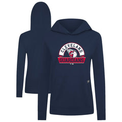 Cleveland Guardians Levelwear Women's Relay Banner Arch Long Sleeve T-Shirt Hoodie Navy