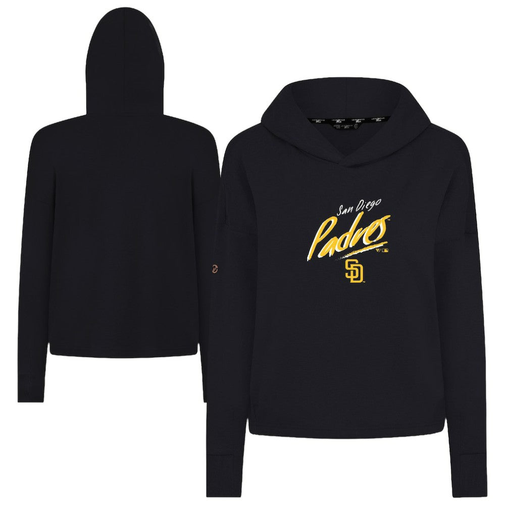 San Diego Padres Levelwear Women's Sweet Sizzle Tri-Blend Hoodie Black