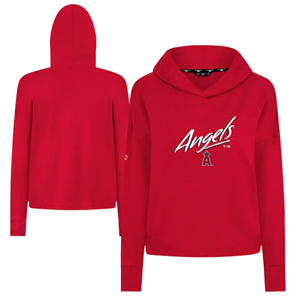 Los Angeles Angels Levelwear Women's Sweet Sizzle Tri-Blend Hoodie Red
