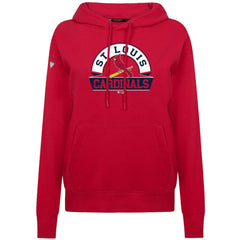 St. Louis Cardinals Levelwear Women's Adorn Banner Arch Hoodie Red