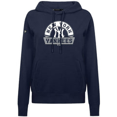 New York Yankees Levelwear Women's Adorn Banner Arch Hoodie Navy