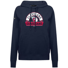 Cleveland Guardians Levelwear Women's Adorn Banner Arch Hoodie Navy