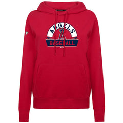 Los Angeles Angels Levelwear Women's Adorn Banner Arch Hoodie Red