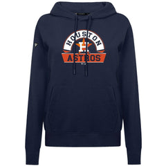 Houston Astros Levelwear Women's Adorn Banner Arch Hoodie Navy