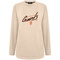 San Francisco Giants Levelwear Women's Oversized Beaudry Sizzle Top Khaki