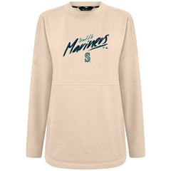 Seattle Mariners Levelwear Women's Oversized Beaudry Sizzle Top Khaki