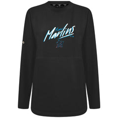 Miami Marlins Levelwear Women's Oversized Beaudry Sizzle Top Black