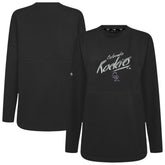Colorado Rockies Levelwear Women's Oversized Beaudry Sizzle Top Black