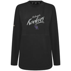Colorado Rockies Levelwear Women's Oversized Beaudry Sizzle Top Black